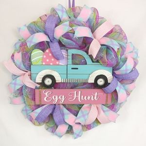 🌷Easter Truck Egg Hunt Welcome Wreath🌷